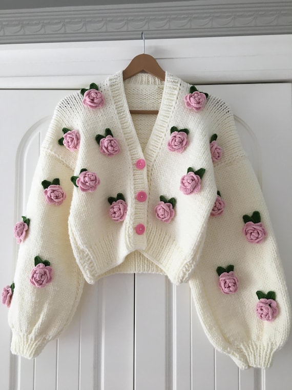 トップス Andmary Rosie flower knit tops ANDMARY】Rosie flower knit tops