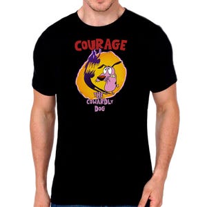 Courage The Cowardly Dog T Shirt Gift For 90s Cartoon Fan T Shirt Classic Cartoon T Shirt Cartoon Network T Shirt