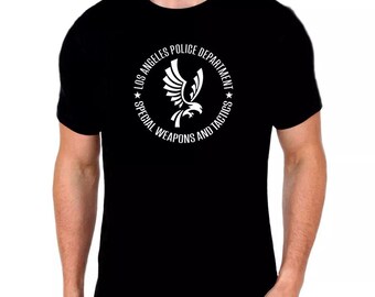 Los Angeles Police SWAT Team T-Shirt: Gildan Cotton Tee