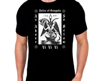 Baphomet Graphic T-Shirt: Occult Ouija Design