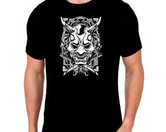 Japanese Art T Shirt - ONI DEMON T Shirt - Demon T Shirt