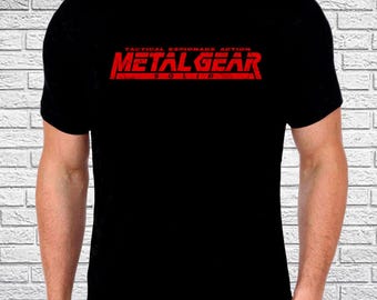 Metal Gear Solid T Shirt - Video Game T Shirt - Solid Snake Fox Hound T Shirt