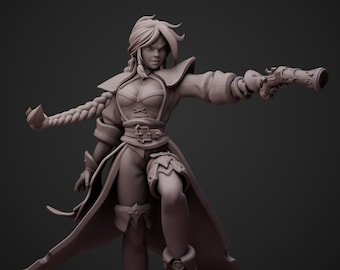 Plik STL Miss Fortune: Model 3D League of Legends (pobranie cyfrowe)