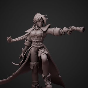 Miss Fortune STL File for 3D Printing,3D Digital File, Stl 3D model design, Miss Fortune Statue STL,League of Legends STL Figure