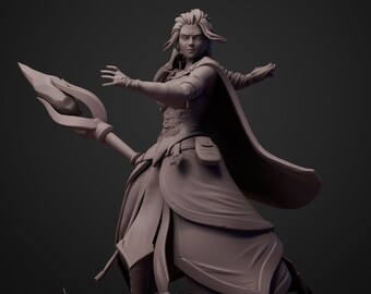 Jaina Proudmoore STL File for 3D Printing,3D Digital File, Stl 3D model design, Jaina Statue STL,World of Warcraft STL Figure