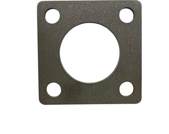 4 Bolt Flange Mount 1/2" Bolt Holes 3/16" Thick Steel (Fits 2" Dia. Tubing)