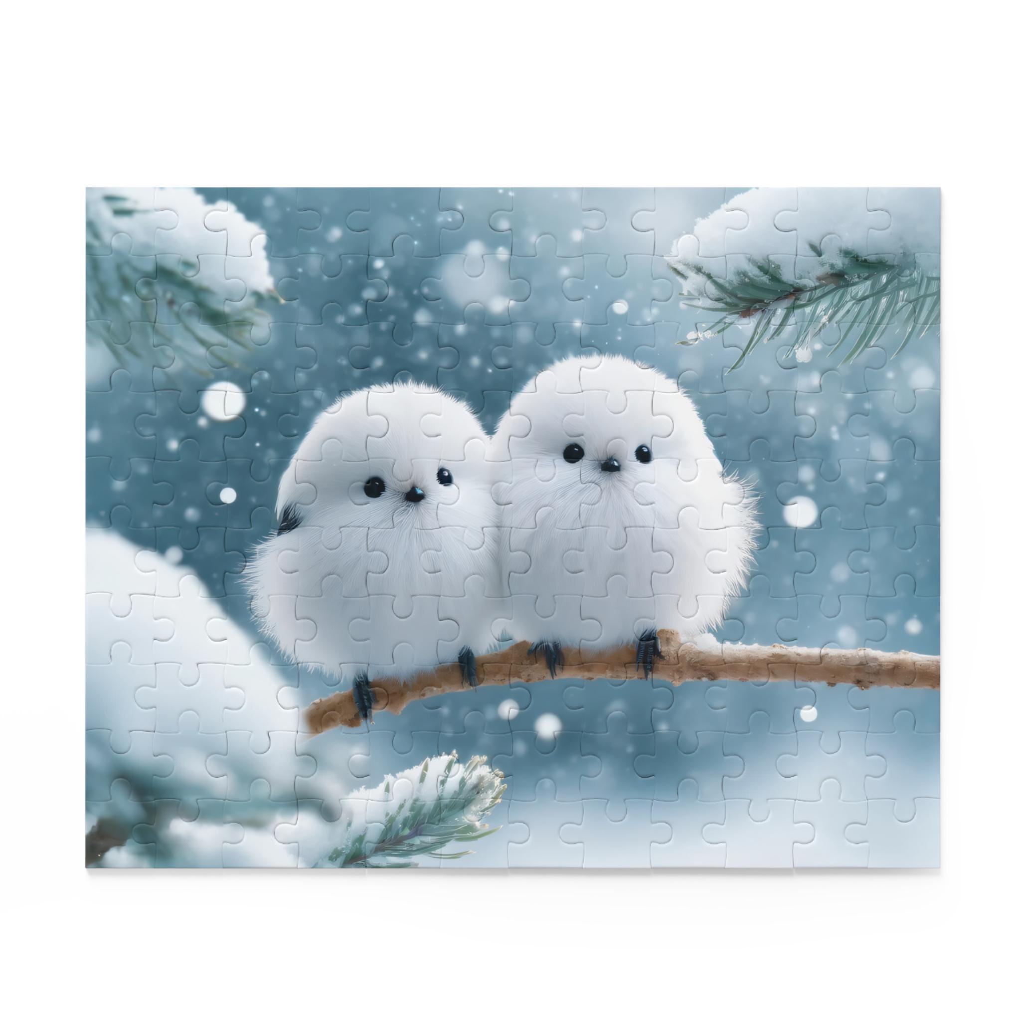 Japanese Hokkaido SHIMAENAGA Two Birds Kawaii Snow Fairy Bird