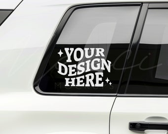 Car Window Mockup, Car Sticker Mock-up, Side Window Mocks, Car Decal Sticker, Car Back Window, Windshield, Auto Decal Sticker