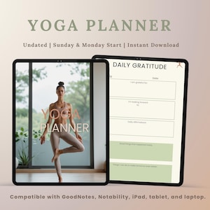 Yoga Class Planner, Yoga Teacher Digital Planner, Printable Class Sequences, Yoga Plans for Instructors