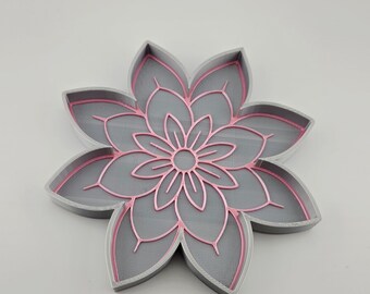 Mandala Bead Tray (3d file)