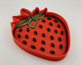 Strawberry Bead Tray (3d file)
