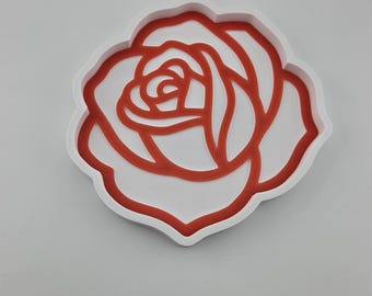 Rose Bead Tray (3d file)