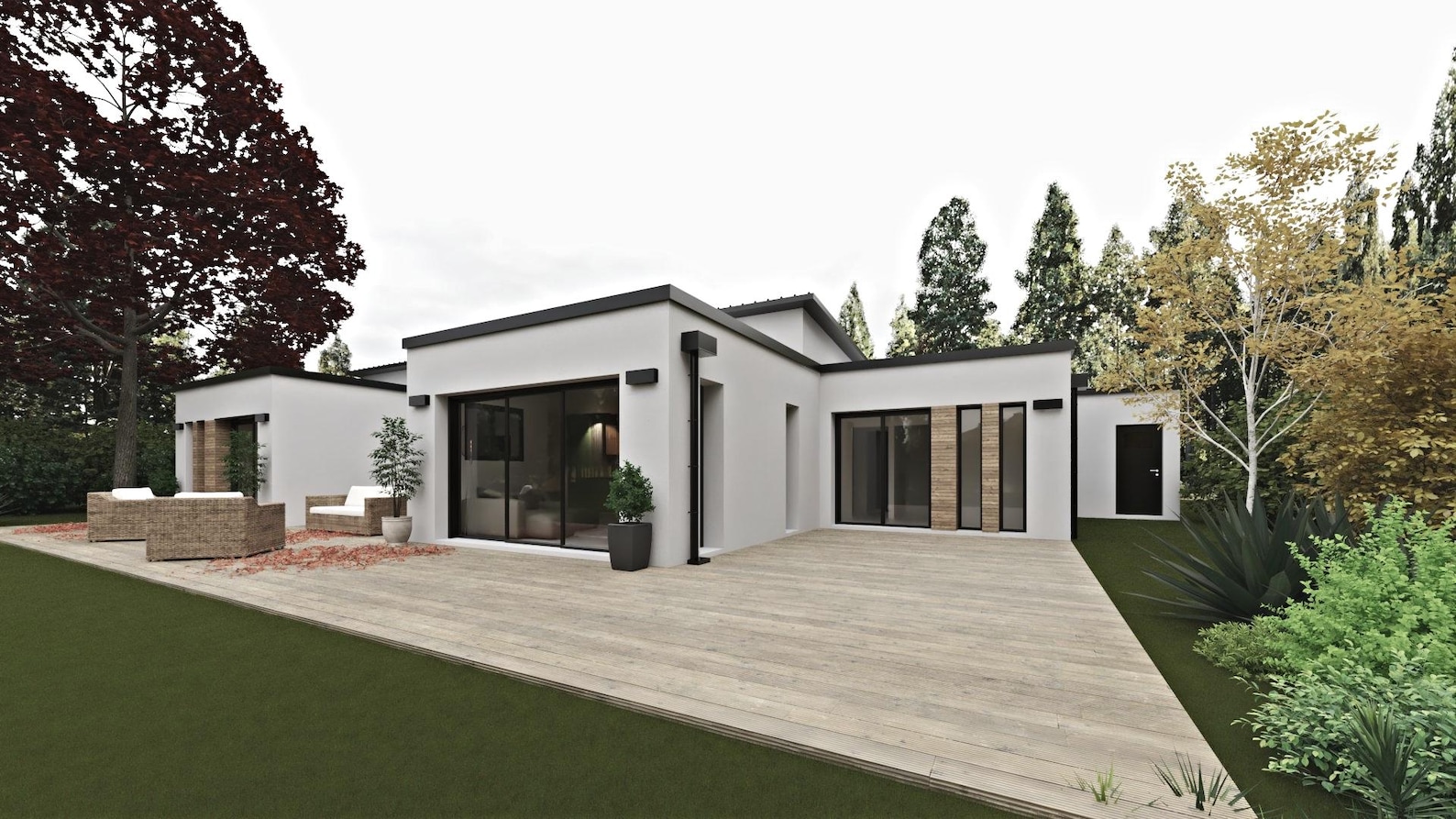 Maison de Plain-Pied Moderne de 134m2 : Confort, Espace et Luminosité ...