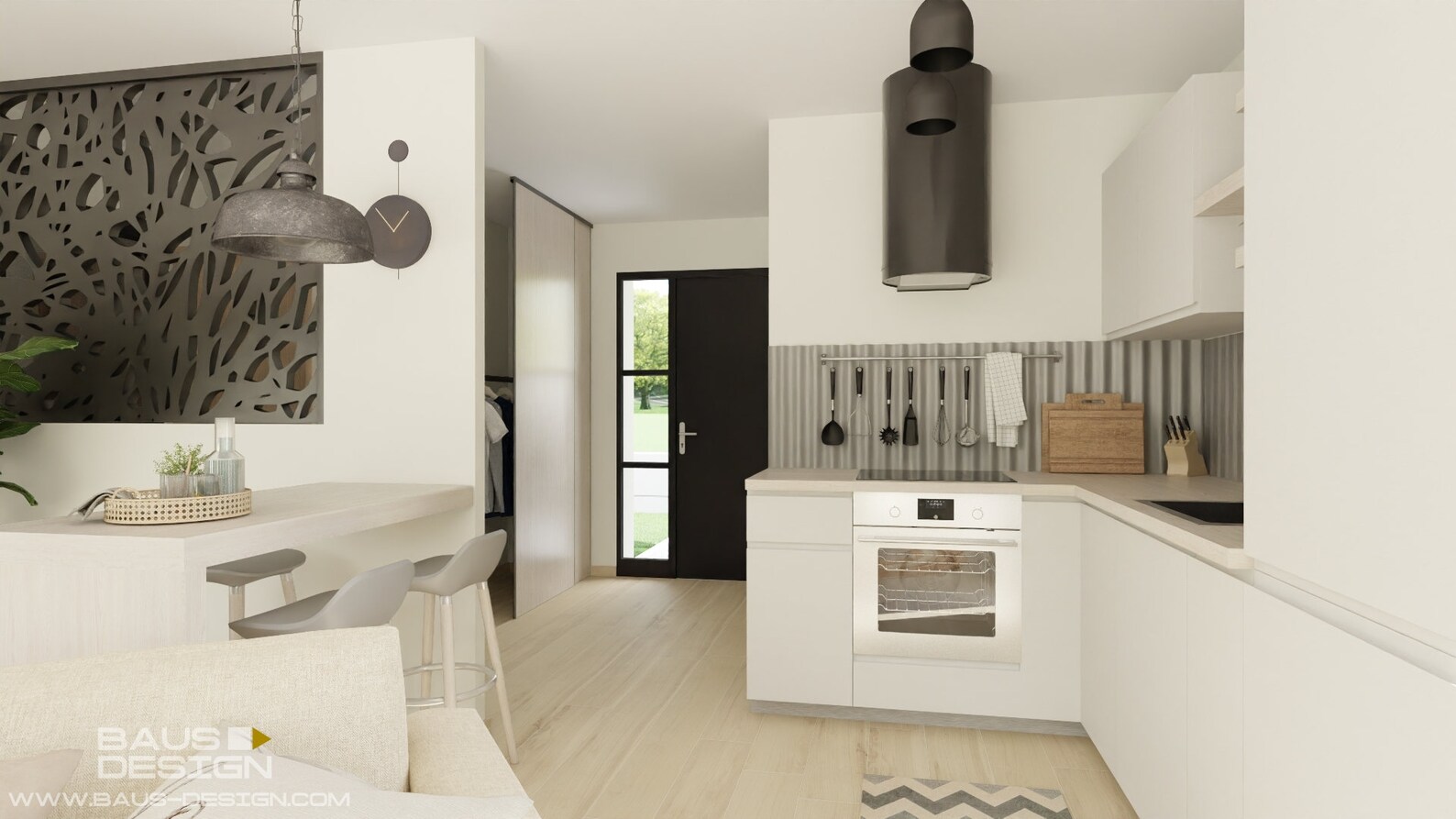 Single Storey House Plan of 65m2: Practical, Comfortable and Aesthetic ...
