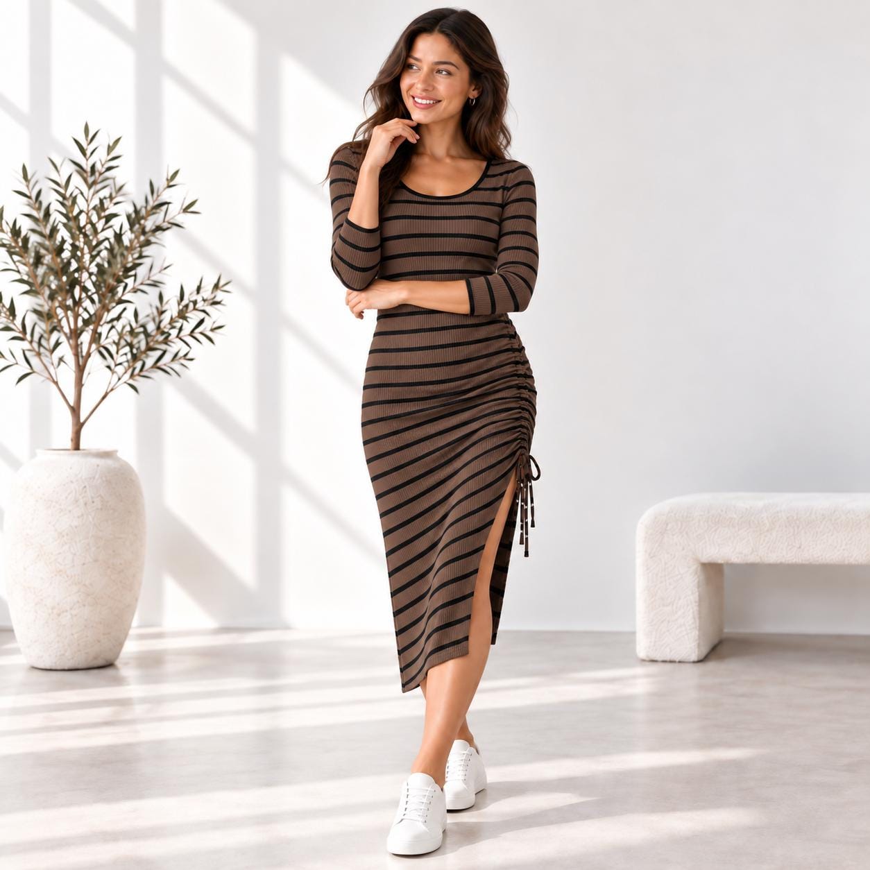 Striped Bodycon Dress