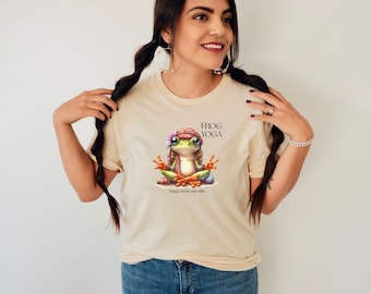 Frog Yoga T-Shirt: Funny Hippie Toad Tee