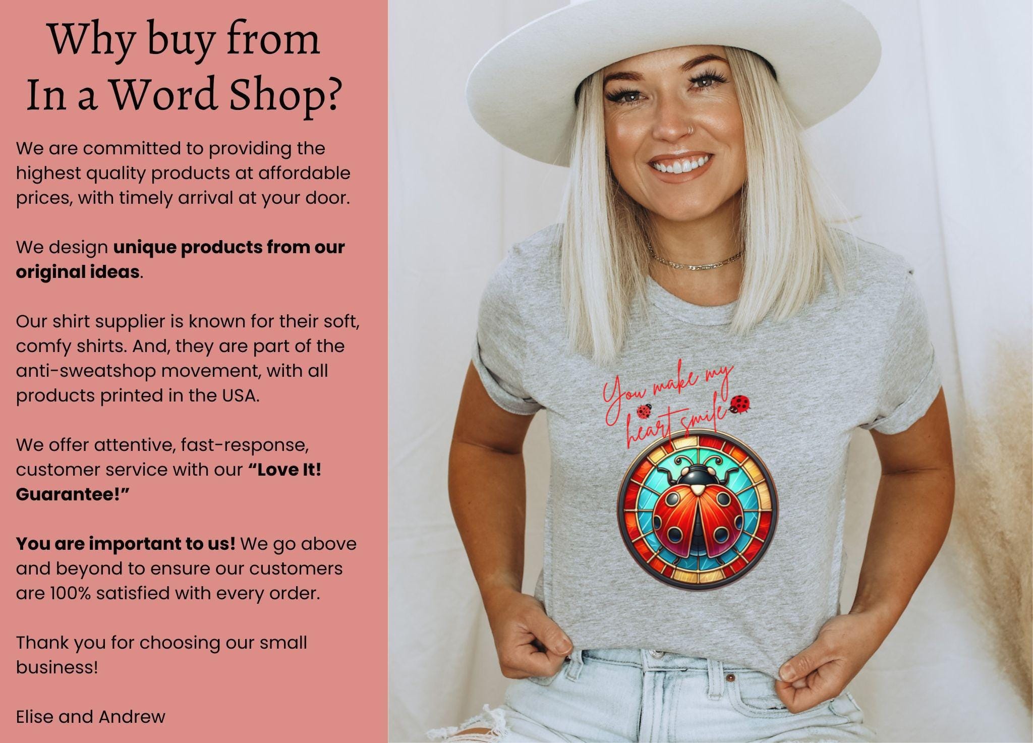 Ladybug T-shirt: Stained Glass Bug Shirt, Nature Lover Gift - Etsy
