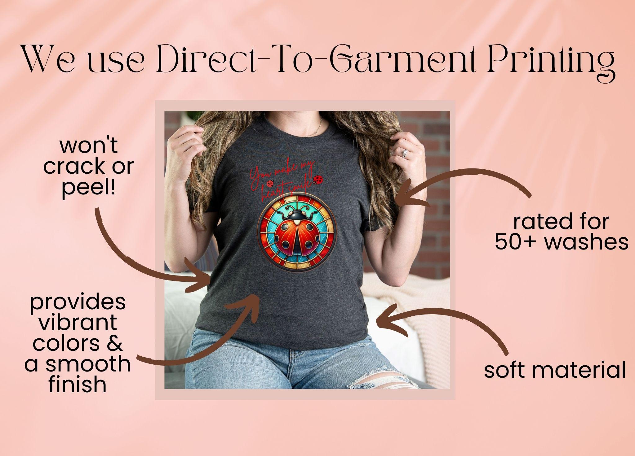 Ladybug T-shirt: Stained Glass Bug Shirt, Nature Lover Gift - Etsy