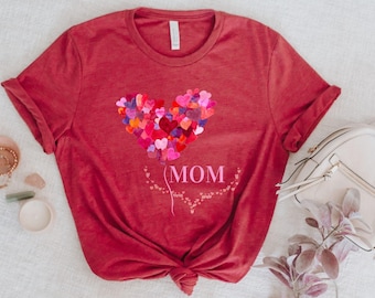 Love Heart Mom T-Shirt, Mother's Day Gift, Family Vacation Tee