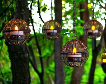 Tuin decoratieve hanglampen - Tuin Solar lantaarn Decoratie Aangepaste neonverlichting Aangepaste buitenteken Hangende buitenlamp Lampcadeau