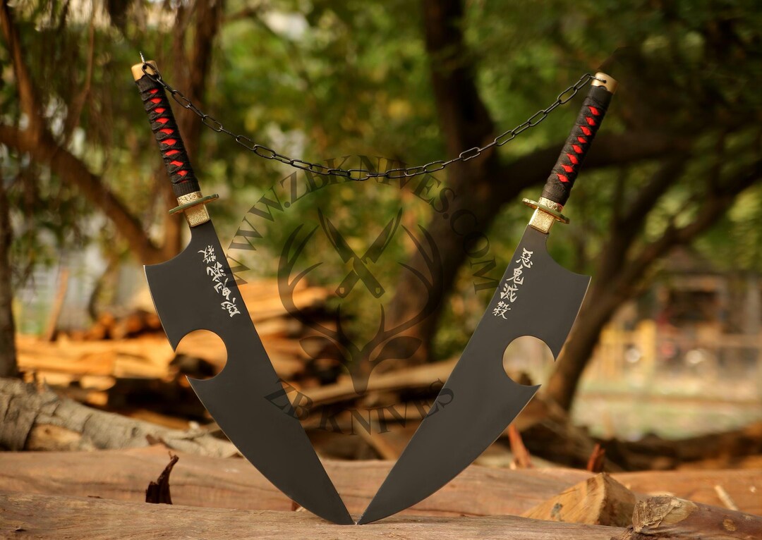 手作り炭素鋼宇髄天元刀、鬼滅の刃アニメコスプレ、鬼滅の刃、日輪刀