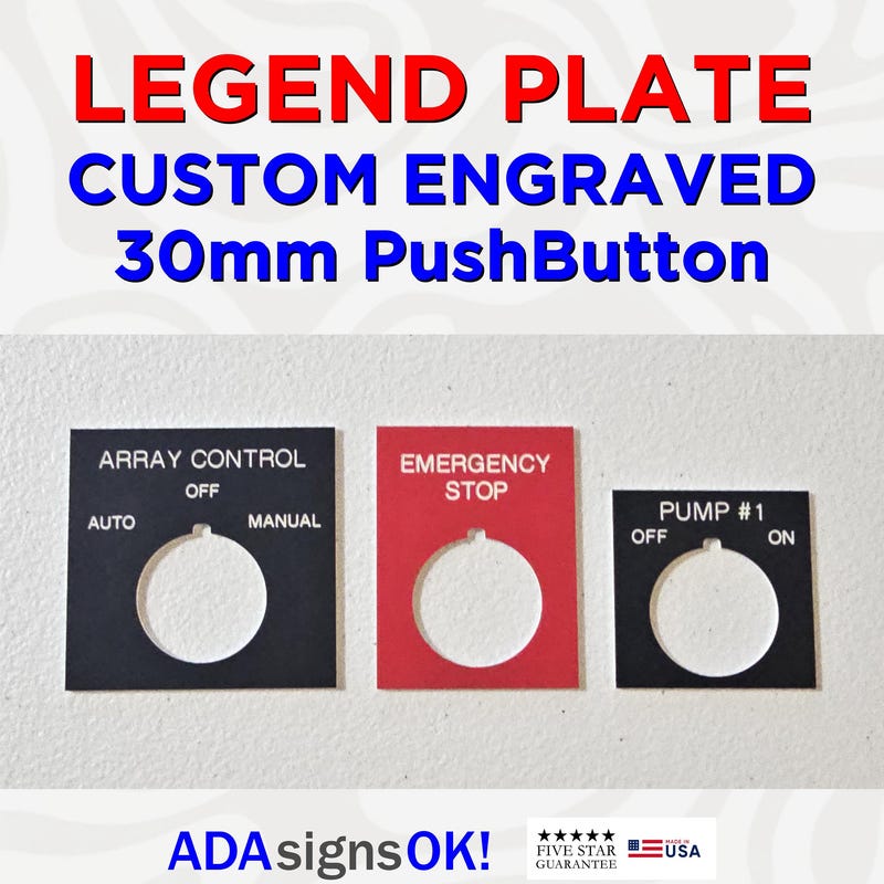 Custom Legend Plate - Etsy