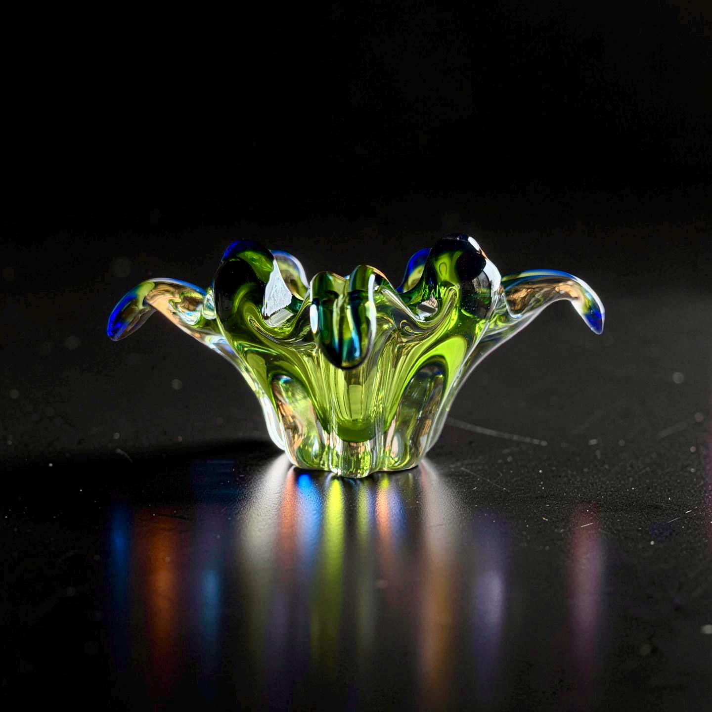 Murano Blue Bowl - Etsy