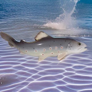 Bing & Grøndahl / Royal Copenhagen Trout Figurine - Artist Svend Jespersen