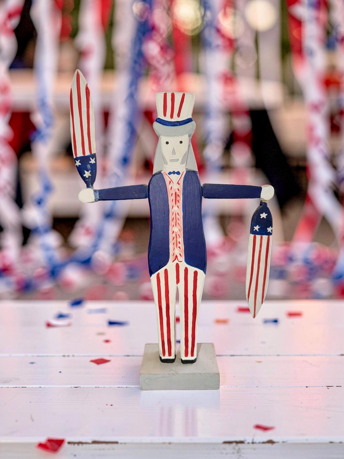 Wooden Primitive Uncle Sams - Etsy