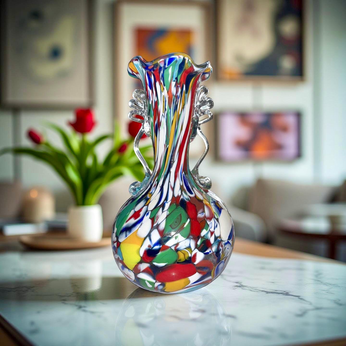 Fratelli Toso Murano 花器、ベネチアングラス 花器 Fratelli Toso Murano 花器、ベネチアングラス 花器