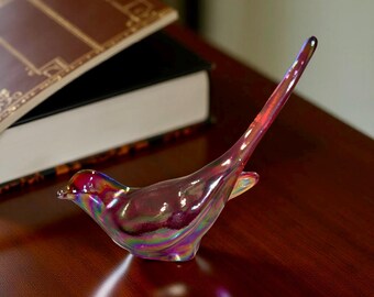 Rare Fenton Pink Happiness Bird – Vintage Art Glass Sculpture - Etsy