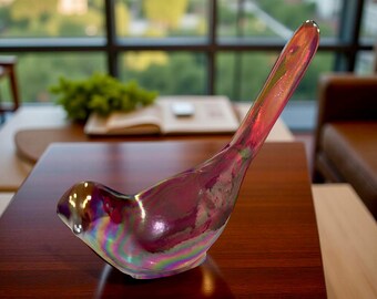 Rare Fenton Pink Happiness Bird – Vintage Art Glass Sculpture - Etsy