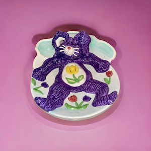 Bunny Shape Bowl – Ceramic, Purple