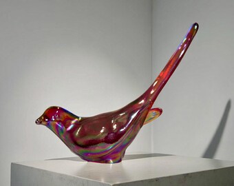 Rare Fenton Pink Happiness Bird – Vintage Art Glass Sculpture - Etsy