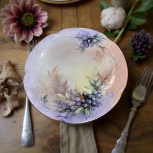 Set of 6 Pristine J&C Louise Bavaria Porcelain 8.5-Inch Assorted, Hand-Painted Plates – Stamped