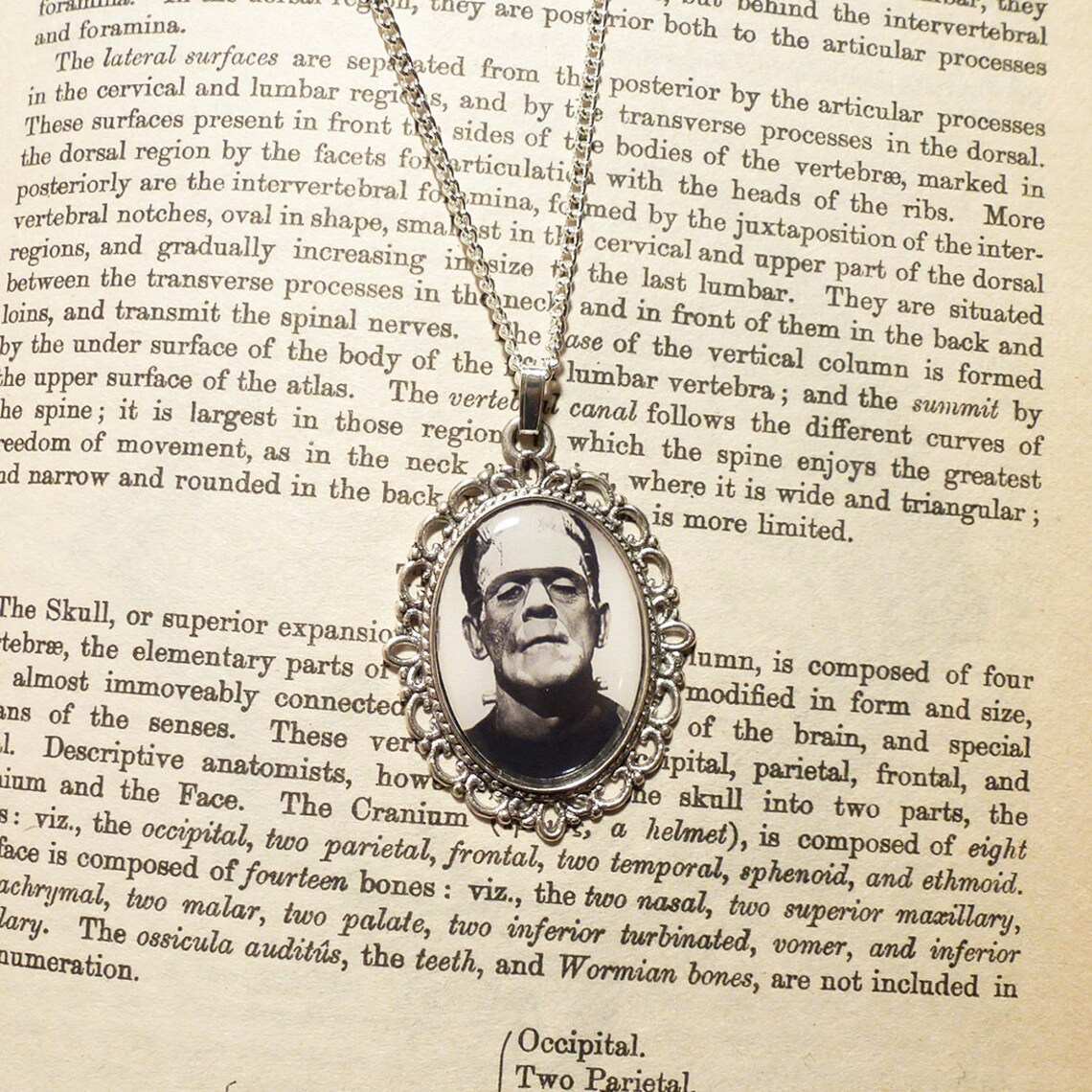 Frankenstein's Monster Necklace Frankenstein Pendant Etsy