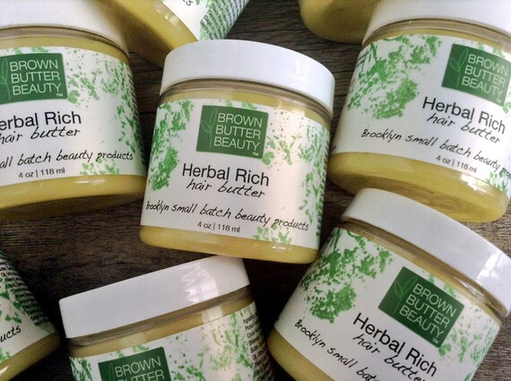 Herbal Hair Butter Natural Hair Pomade Skin Salve Organic Etsy