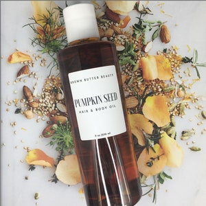 Pumpkin Seed Hair Oil | Body Oil| Sweet Orange and Rosemary Essential Oil | 100% natural