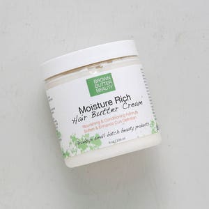 Moisture Rich Hair Butter Cream | Conditioning Hair Cream | Hair Mask |Leave In or Rinse Out- 8oz