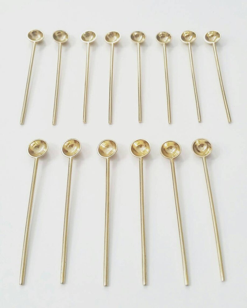 Solid Brass small Salt or Spice Spoon