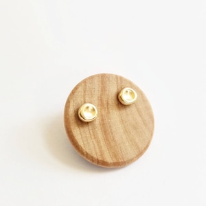 14K Stud Earrings. 14K Solid Gold Pebble Round Stud Earrings. Small Gold Studs. 14K Yellow, Rose or White Gold Stud earrings.