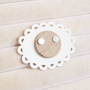 Minimalist circle silhouette dot studs. Silver circle studs. Small silver dot studs. Round sterling silver studs.