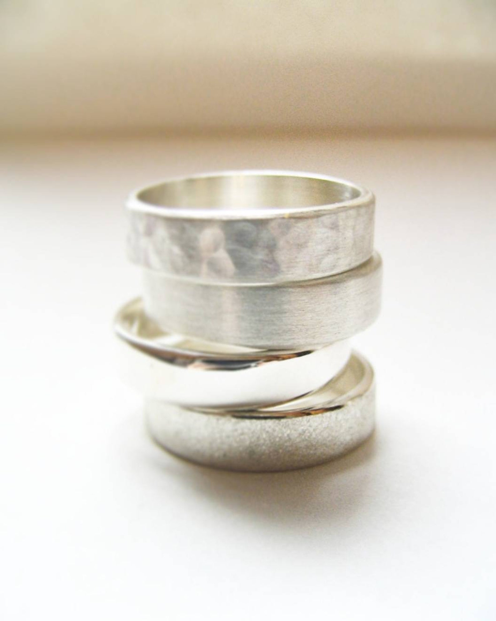 Custom Engraved Sterling Silver Proposal Wedding Band Ring. | Etsy