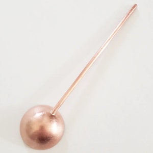 Handmade copper salt cellar spoon. Copper berry spoon. Clay mask cosmetics spoon. Copper serving spoon. Copper jam spoon. Hostess gift. image 5