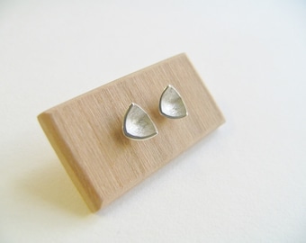 Sterling Silver Bird Beak Studs. Silver Minimalist Stud Earrings. Small silver stud earrings. Unique silver beak stud earrings.