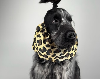 Waterproof Snood in Leopard print Lightweight very Resistant Spaniel Cavalier King Charles English American Cocker Ear Spikelet Protection