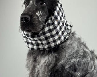 Lichtgewicht ademend linnen snood voor Cavalier Cocker Spaniels nekwarmer oorkappen beschermende oorkappen snood per Cani Cuello para Perros