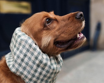 BESTSELLER Scaldacollo in lino leggero e traspirante per Cavalier King Charles Spaniel, Cocker Spaniel, copriorecchie, scaldacollo e scaldacollo in erba per cani e cani