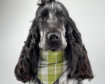 Linnen hondenbandana&#39;s, hondenbandana, puppybandana, hondenaccessoires, aangepaste maat beschikbaar