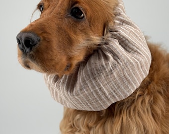 Cotton Snood for Dogs Soft Lightweight Breathable for Cocker Spaniels Cavaliers Ear Spikelets Protection Snood per Cani Cuello para Perros